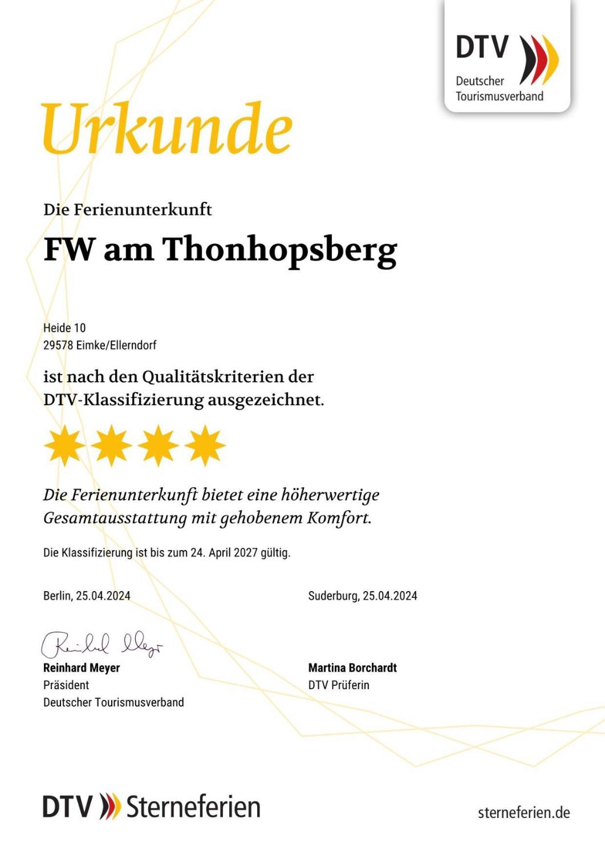 Ferienwohnung Am Thonhopsberg Eimke Exteriér fotografie